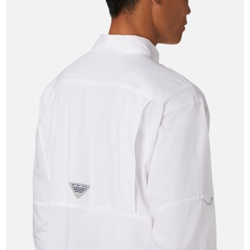 Columbia Muške Košulje - PFG Low Drag Offshore Long Sleeve Bijele | CSTE-01796